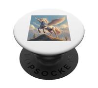 Ispirazione della mitologia greca del cavallo alato di Pegaso PopSockets PopGrip Adesivo