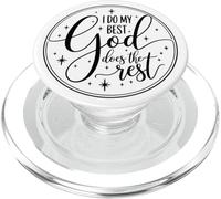 Ispirazione Faith Shirt "I Do My Best God Does The Rest" PopSockets PopGrip per MagSafe