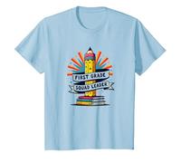 Ispirazione in Classe Leader della Squadra degli Insegnanti di Prima elementare Maglietta, Bambini, Celeste, 4 Anni