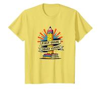 Ispirazione in Classe Leader della Squadra degli Insegnanti di Prima elementare Maglietta, Bambini, Limone, 12 Anni