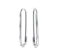 Ispirazione simbolo supporto per rifugiati sicurezza pin threader drop orecchini per donne teen 14K oro placcato 925 argento sterling