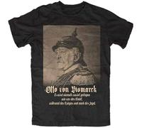 ISPIRIT Otto Von Bismarck T-Shirt Black Quote Cult Mens Casual Black M