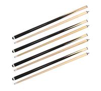 ISPIRITO Set di 2 stecche da biliardo da 13 mm, in legno duro, 538,6 g - 595,3 g, 13 mm, set da 4