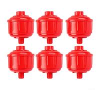 isposable Air Line Filter/4 Inch Thread High Flow Compressor Filtrazione per Whirlwind Air Tools Pneumatico Spray Accessori Rosso 6 Pac