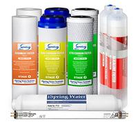 iSpring F10KU 1 Anno Cartuccia Filtro di Ricambio Set per Sistemi a Osmosi Inversa UV Minerali Alcalini a 7 Stadi, 10 Pezzi