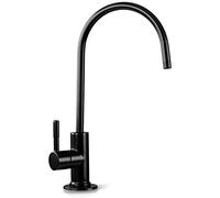 iSpring GA1-ORB - Rubinetto ad osmosi inversa senza piombo, per lavello da cucina, rubinetto per acqua potabile RO, stile contemporaneo, beccuccio alto, nero lucidato ad olio - 1/4"