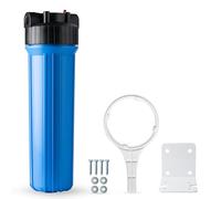 iSpring HB28B Alloggiamento del Filtro dell'Acqua per Tutta la Casa da 20 pollici, Adatto per Cartuccia da 4,5" x 20", Uscita/Ingresso da 1 Pollice