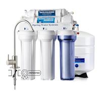 iSpring RCC7 Sistema ad Osmosi Inversa a 5 Stadi 75 GPD Sottolavello | Installazione Sottolavello, Rubinetto in Nichel Lucido, Certificazione NSF 58