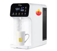 iSpring RCD100-E Osmosi Inversa da Banco a 5 Stadi, Erogatore di Acqua Calda Istantanea con UV, Acqua Pura/Scarico 2,5:1, Portatile di Filtrazione da 100 GPD, 4 Opzioni di Temperatura, Plug and Play