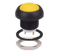 ISR3SAD500160 APEM Pulsante A Tasto Momentaneo Giallo 12mm SPST IP67