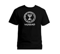 Israel Army Mossad (Israeli CIA) IDF Israeli Black Graphic New T-Shirt M