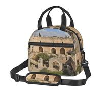 Israel at the Tower of David - Borsa termica per il pranzo per uomini e donne, per adulti, riutilizzabile, con tracolla regolabile, grande capacità, a prova di perdite, per lavoro, viaggi, ufficio