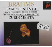 Israel Philharm Symphonies 1-4 / Tragic Overture Op 81 / Variations on a Th (CD)