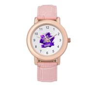 Israel Star Israeliano Ebreo Donna Elegante Orologio Analogico al Quarzo Cinturino in Pelle, Stile:, regular, Cinturino