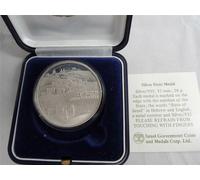 Israele 1983 "Gerusalemme d'oro" medaglia di stato 37 mm 26 g argento +...