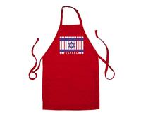 Israele Codice a Barre Stile Bandiera - Unisex Bambini Grembiule - Gerusalemme