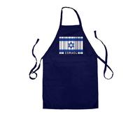 Israele Codice a Barre Stile Bandiera - Unisex Bambini Grembiule - Gerusalemme