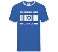 Israele Codice a Barre Stile Bandiera - Uomo Suoneria - Jerusalem Viaggio