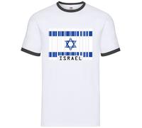Israele Codice a Barre Stile Bandiera - Uomo Suoneria - Jerusalem Viaggio