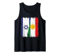 Israele Kurdistan Half Flag Israeli Kurdish Heritage Jersey Canotta