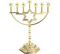 Israele Menorah Gerusalemme Tempio 7 Ramo Portacandele Ebraico Candeliere Portacandele Religioso Candelabro Per La Chiesa