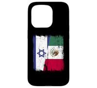 Israele Messico Mezza bandiera Israeliano Messicano Patrimonio Custodia per iPhone 15 Pro