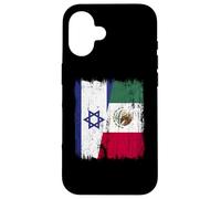 Israele Messico Mezza bandiera Israeliano Messicano Patrimonio Custodia per iPhone 16
