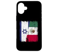 Israele Messico Mezza bandiera Israeliano Messicano Patrimonio Custodia per iPhone 16 Plus