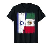 Israele Messico Mezza Bandiera Israeliano Messicano Patrimonio Maglietta