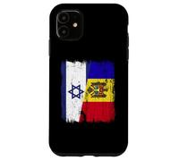 Israele Moldavia Mezza bandiera Israeliana Moldava Patrimonio Custodia per iPhone 11