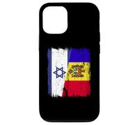 Israele Moldavia Mezza bandiera Israeliana Moldava Patrimonio Custodia per iPhone 12/12 Pro