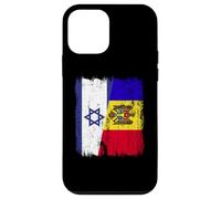 Israele Moldavia Mezza bandiera Israeliana Moldava Patrimonio Custodia per iPhone 12 mini