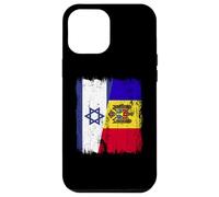 Israele Moldavia Mezza bandiera Israeliana Moldava Patrimonio Custodia per iPhone 12 Pro Max