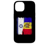Israele Moldavia Mezza bandiera Israeliana Moldava Patrimonio Custodia per iPhone 14