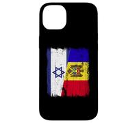 Israele Moldavia Mezza bandiera Israeliana Moldava Patrimonio Custodia per iPhone 14 Plus