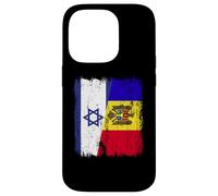 Israele Moldavia Mezza bandiera Israeliana Moldava Patrimonio Custodia per iPhone 14 Pro