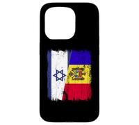 Israele Moldavia Mezza bandiera Israeliana Moldava Patrimonio Custodia per iPhone 15 Pro