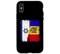 Israele Moldavia Mezza bandiera Israeliana Moldava Patrimonio Custodia per iPhone X/XS