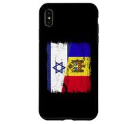 Israele Moldavia Mezza bandiera Israeliana Moldava Patrimonio Custodia per iPhone XS Max