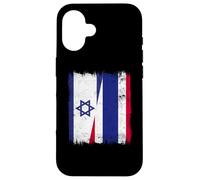 Israele Thailandia Mezza bandiera Israeliana Thai Roots Custodia per iPhone 16