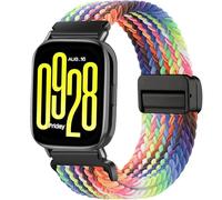 Issinlky cinturino nylon intrecciato per Redmi Watch 5 Lite/5 Active, 22mm cinturino elastico per Xiaomi Redmi Watch 5 Lite/5 Active