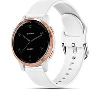 Issinlky Cinturino per Garmin Vivoactive 4S/Venu 2S/Venu 3S/Vivomove 3S, 18mm cinturino silicone morbido per Fossil Donna Gen 6/Fossil Donna Gen 5E/Fossil Q Venture HR Gen 4/Gen 3