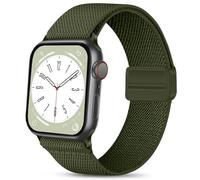 Issinlky Sport Solo Loop Compatibile con Apple Watch cinturino 42mm 44mm 45mm 49mm, banda magnetica regolabile in nylon elastico per iWatch Serie 9 8 7 6 5 4 3 2 1 SE Ultra Ultra2