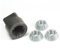 Istallazione Attrezzo + 5pcs 1/2-13 Tri-Groove a Prova di Manomissione Di Dadi