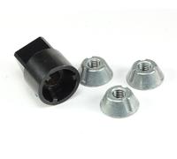 Istallazione Attrezzo + 5pcs 8mm Tri-Groove a Prova di Manomissione Dadi LPF430,