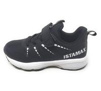 Istamax scarpa sportiva IMAA3805 Nero Bianco a lacci elastici e strappo