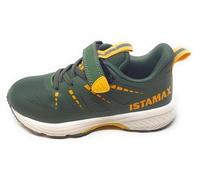 Istamax Scarpa Sportiva Modello IMAA3805 Verde Giallo a Lacci Elastici e Strappo (Sistema Taglie Calzature EU, Adolescente, Uomo, Numero, Media, 32)