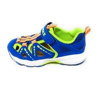 Istamax Scarpe Sportive Aperte Bambino IMCA3814,Mesh Traspirante,Blu Royal e Giallo Neon,A Strappo (Blu Royal e Giallo Neon, Sistema Taglie Calzature EU, Adolescente, Numero, Media, 31)