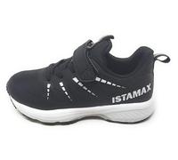 Istamax Scarpe Sportive per Bambini,Chiusura a Strappo,Nero e Bianco,Mesh Traspirante,Modello IMAA3805 (Nero e Bianco, Sistema Taglie Calzature EU, Bambino Piccolo (2-5 Anni), Numero, Media, 28)