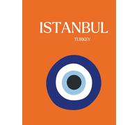 Istanbul A4 Notebook: Turkey Aesthetic Notebook | 120 Blank Pages | Travel Writing Journal: Orange Composition notebook